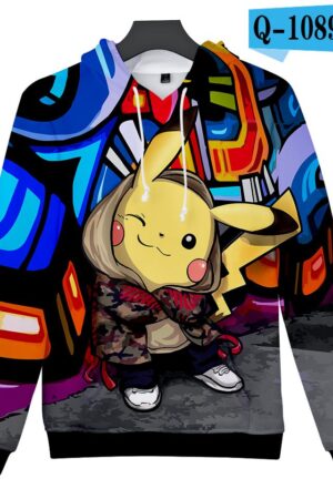 Pokemon 3D Print Design Hoodies - Anime Hooded Sweatshirts