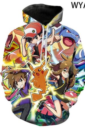Pokemon 3D printed Hoodies - Fashion Sweatshirts