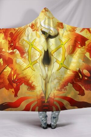 Pokemon Arceus Hooded Blanket - Yellow Blanket