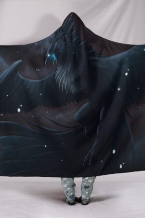 Pokemon Dark Articuno Hooded Blanket - Black Blanket