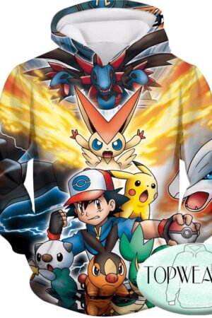 Pokemon Hoodies - Ketchum Pokemons 3D Hoodie