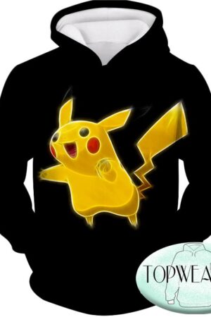 Pokemon Hoodies - Pokemon Pikachu Cool Black Hoodie