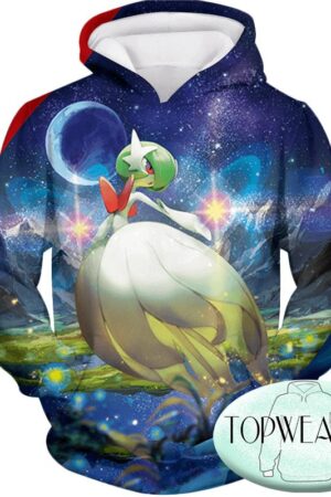 Pokemon Hoodies - Psychic Fairy Pokemon Mega Gardevoir Hoodie
