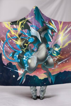Pokemon Kyurem Hooded Blanket - Transform Black Blanket