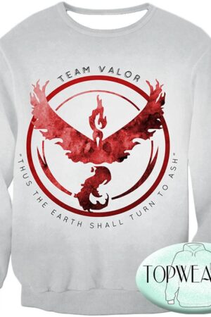 Pokemon Sweatshirts - Fire Pokemon Moltress Logo Sweatshirt