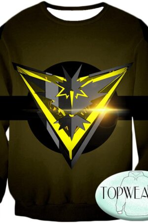 Pokemon Sweatshirts - Zapdos Pokemon Cool Logo Sweatshirt