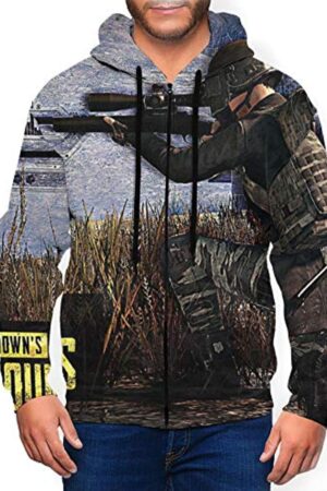 PUBG Hoodies - 3D Print Game Playerunknown's Battlegrounds Pullover with Pockets