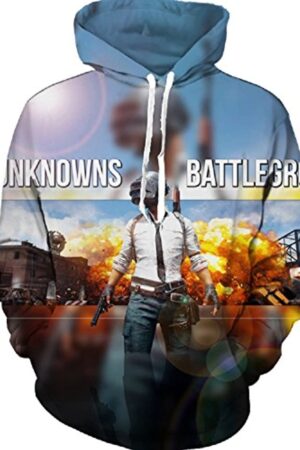 PUBG Hoodies - 3D Print Game Playerunknown's Battlegrounds Pullover with Pockets