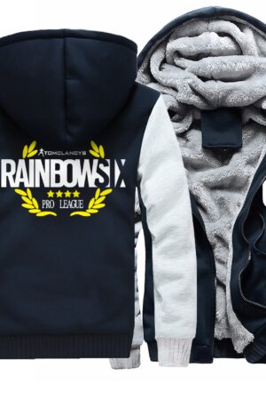 RAINBOW SIX Jackets - Solid Color RAINBOW SIX Game Series RAINBOW SIX Sign Super Cool Fleece Jacket