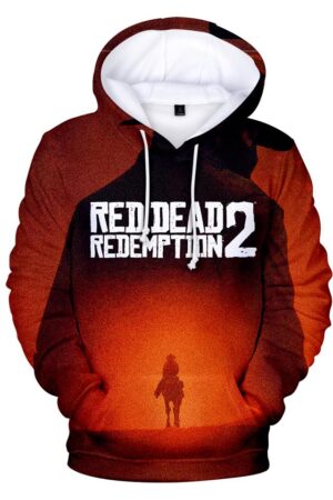 Red Dead Redemption 2 Hoodies - Red Dead Redemption 2 Masked Man Super Cool 3D Hoodie