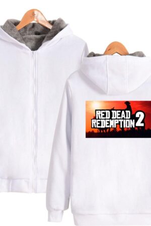 Red Dead Redemption 2 Jackets - Solid Color Red Dead Redemption 2 Icon Fleece Jacket