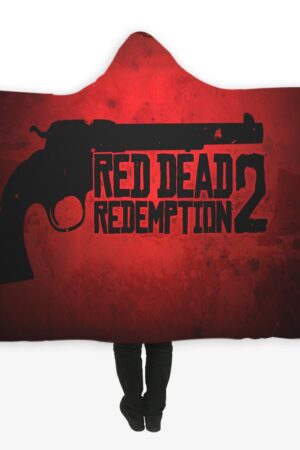 Red Dead Redemption - Red Dead Redemption Game Logo Icon Fleece Hooded Blanket
