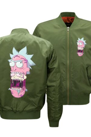 Rick and Morty Jackets - Solid Color Rick and Morty Cartoon Icon Series Cute Fleece Jacket