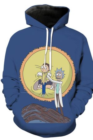Rick and Morty Lion King Hoodie - Funny Screaming Sun