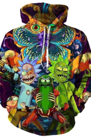 Rick and Morty Pickle Rick Hoodies - Pullover Colorful Hoodie