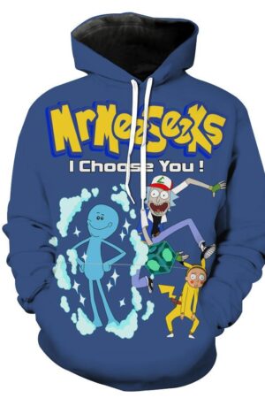 Rick and Morty Pokemon Hoodie - Rick and Morty x Pokemon Clothes