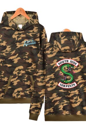 Riverdale Hoodies - Riverdale Super Cool Logo Icon Army Green Hoodie
