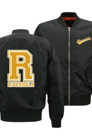 Riverdale Jackets - Solid Color Cool Riverdale Air Force One Icon Fleece Jacket
