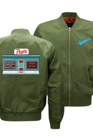 Riverdale Jackets - Solid Color Riverdale Pops Riverdale Logo Icon Fleece Jacket