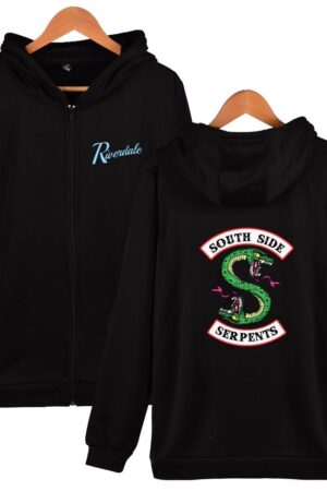 Riverdale Zip Up Hoodies - Riverdale TV Season One Super Cool Serpents Zip Up Hoodie