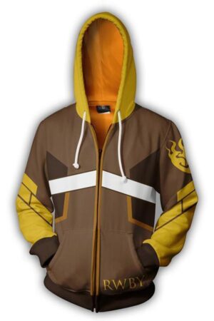 RWBY Anime Cosplay Costume Sweatshirt Zip Up Hoodie