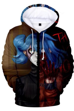 Sally Face Hoodies - Sally Face Game Series Terror Mask Character Sally 3D Hoodie