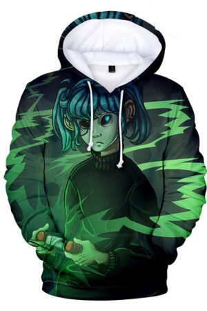 Sally Face Hoodies - Sally Face Series Game Character Sally Face Green Hoodie
