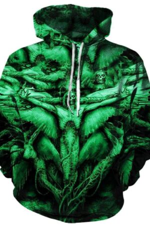 Severed Savior Hoodies - Pullover Green Hoodie