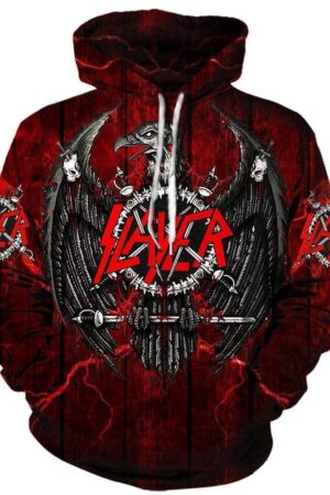 Slayer Hoodies - Pullover Red Hoodie