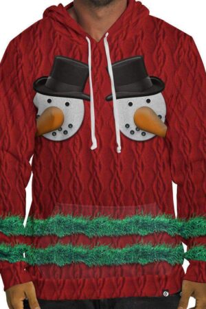 Snowman Chest Hoodie