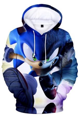 Sonic Mania Hoodie —— Half Fur Sonic Hoodie