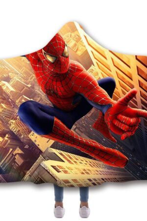 Spider-Man Hooded Blanket - Yellow Flying Blanket