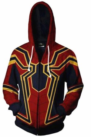 Spiderman Hoodies - Spiderman Super Hero Super Cool 3D Zip Up Hoodie