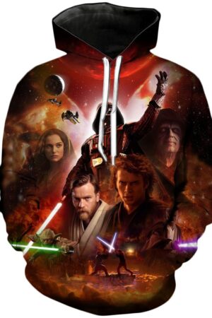 Star Wars 3D Printed Hoodie——Revenge of the Sith
