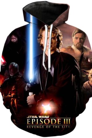 Star Wars Episode III 3D Printed Hoodie