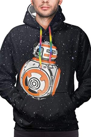 Star Wars Hoodies - BB8 Jakku 3D Print Black Hooded Jumper with Pocket