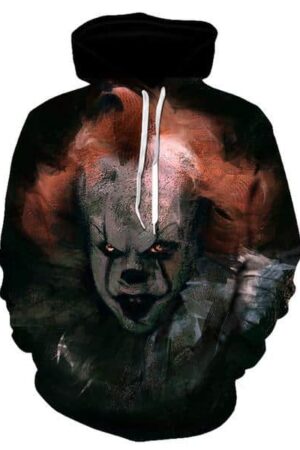 Stephen King's It The Pennywise Clown Hoodie Sweatshirt