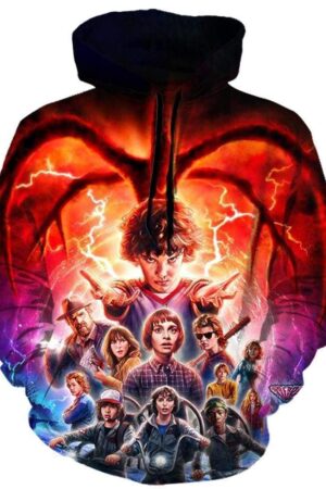 Stranger Things Hoodies - Pullover Red Hoodie