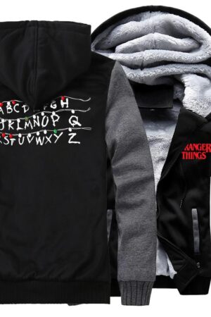 Stranger Things Jackets - Solid Color Stranger Things Movie Series Super Cool Fleece Jacket