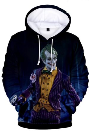 Suicide Squad Hoodies - Joker Series Evil Joker Icon Blue Unisex 3D Hoodie