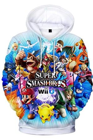 Super Smash Bros Hoodie - 3D Print Hooded Sweatshirt