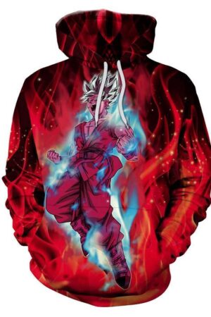 Super Unique Dragon Ball Z Red 3D Printed Hoodie