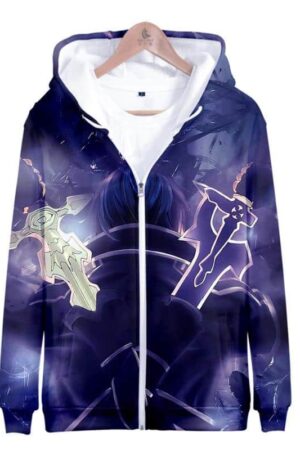 Sword Art Online 3D Hoodies - Harajuku Zipper Sweatshirt