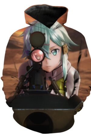Sword Art Online Sinon Hoodies -  Pullover  Collimation Yellow Hoodie