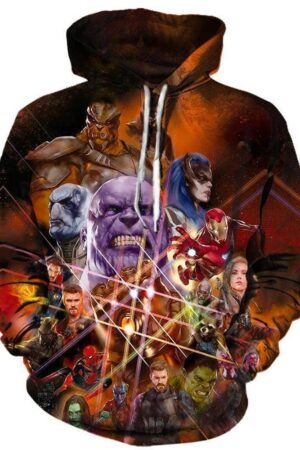 The Avengers Infinity War Hoodies - Zip Up Hero Collection Yellow Hoodie