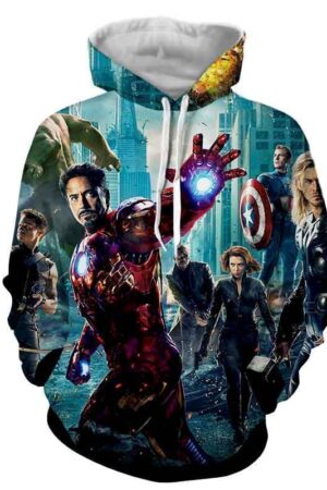 The Avengers Iron Man Hoodies - Pullover Black Hoodie