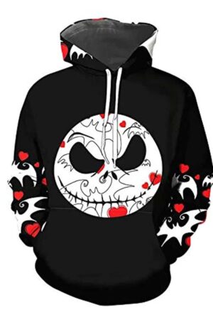 The Nightmare Before Christmas 3D Printed Pullover Hoodie