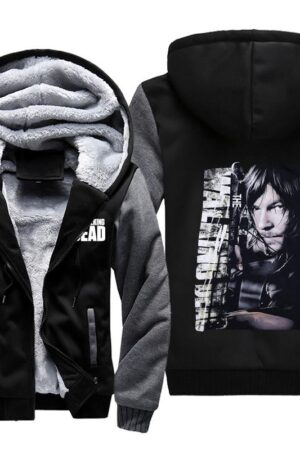 The Walking Dead Jackets - Solid Color The Walking Dead Daryl Dixon Icon Super Cool Fleece Jacket