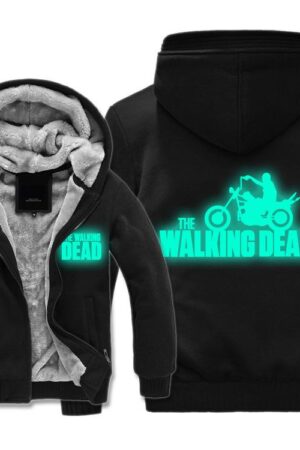 The Walking Dead Jackets - Solid Color The Walking Dead Luminous Icon Fleece Jacket