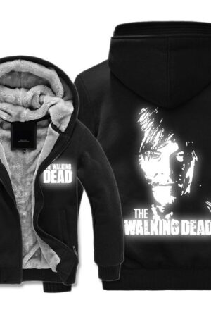 The Walking Dead Jackets - Solid Color The Walking Dead Movie Daryl Dixon Icon Fleece Jacket
